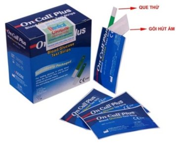 Que thử tiểu đường On Call Plus