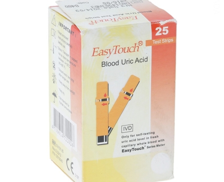 QUE THỬ 3 TRONG 1 EASY TOUCH URIC ACID 25 QUE