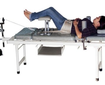 Giường kéo cột sống lưng + kéo cổ 3 khúc