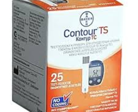 QUE THỬ ĐƯỜNG HUYẾT CONTOUR TS 25